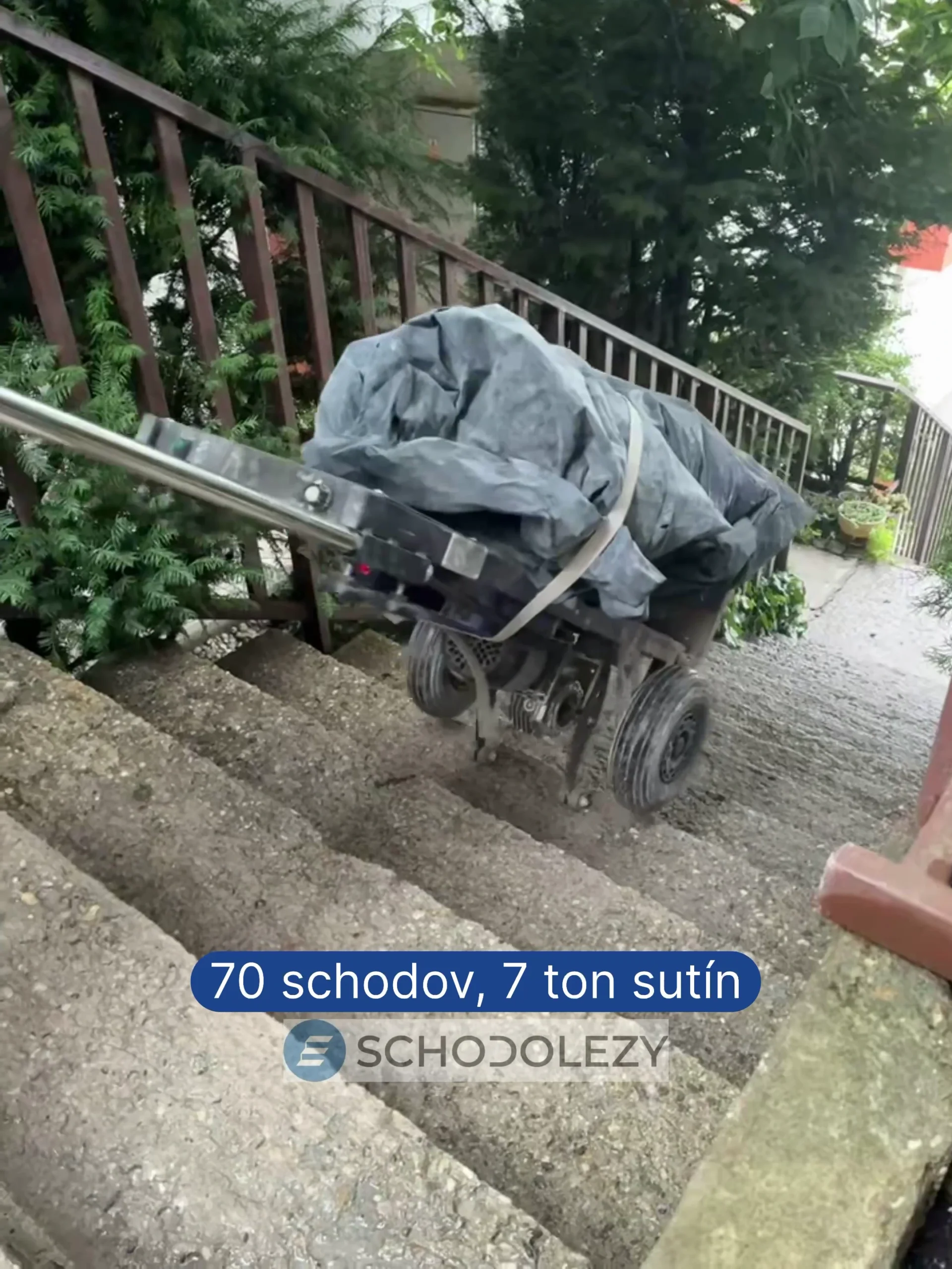 Elektrická rudla ZW4250 - vynáška stavebných sutín 1
